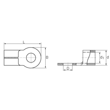 КВТ Наконечник медный под пайку ПМ 120–10 (мин партия 20 шт.) 40846 KVT КВТ Наконечник медный под пайку ПМ 120–10 (мин партия 20 шт.) 40846 KVT