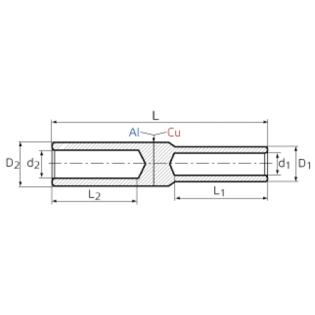 КВТ Гильза алюмомедная ГАМ-150/120 (мин партия 10 шт.) 50560 KVT КВТ Гильза алюмомедная ГАМ-150/120 (мин партия 10 шт.) 50560 KVT