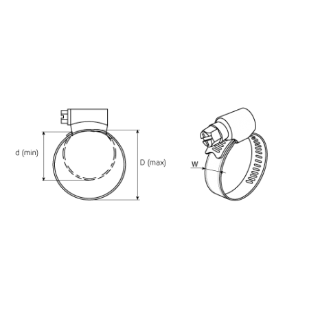 КВТ Хомут червячный PL-9(140-160)/W2 (мин партия 10 шт.) 60392 KVT КВТ Хомут червячный PL-9(140-160)/W2 (мин партия 10 шт.) 60392 KVT