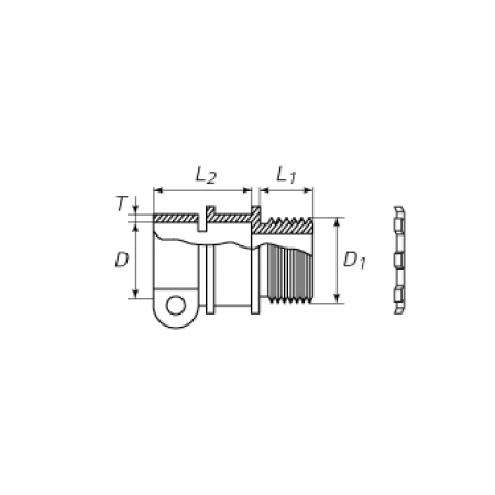 КВТ Муфта вводная ВТ(Х) 20 с крепежным хомутом 61386 KVT КВТ Муфта вводная ВТ(Х) 20 с крепежным хомутом 61386 KVT
