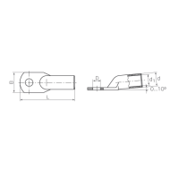 КВТ Наконечник кабельный медный луженый ТМЛ 2.5–4–2.6 (мин партия 100 шт.) 65666 KVT