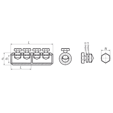 КВТ Соединитель болтовой 4СБП-70/120 (мин партия 10 шт.) 67040 KVT КВТ Соединитель болтовой 4СБП-70/120 (мин партия 10 шт.) 67040 KVT
