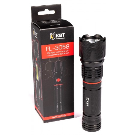 КВТ Фонарик ручной светодиодный FL-3058 78263 KVT КВТ Фонарик ручной светодиодный FL-3058 78263 KVT