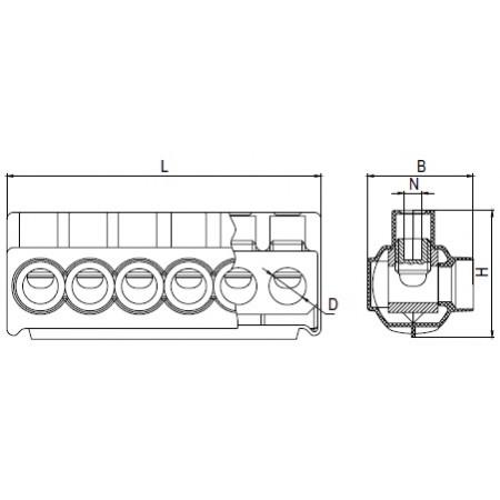 КВТ Комплект клеммников НК-50 78362 KVT КВТ Комплект клеммников НК-50 78362 KVT