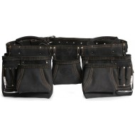 КВТ Сумка-пояс монтажника кожаная СК-12 «DEAD BULL» 78427 KVT