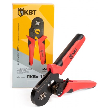 КВТ Мультидиапазонные пресс-клещи (кримперы) ПКВк-10у 78863 KVT КВТ Мультидиапазонные пресс-клещи (кримперы) ПКВк-10у 78863 KVT