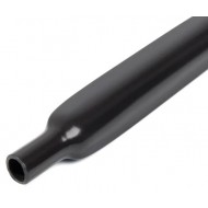 КВТ Высокотемпературная фторопластовая термоусадочная трубка ТТ-150-9.5/4.8, черн 2:1 (мин партия 10 шт.) 79911 KVT